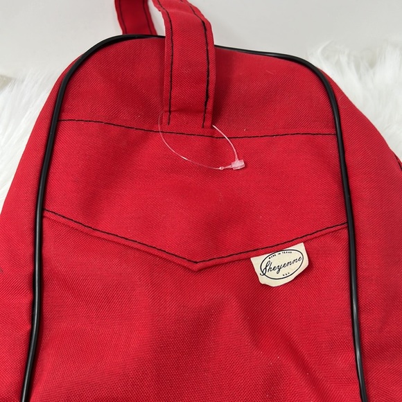 Sheyenne Bags Vintage Sherwin Sheyenne Cowboy Boot Travel Bag Red 2